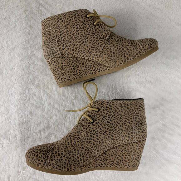 TOMS Women's Desert Wedge Booties Size 8.5 - Picture 5 of 9